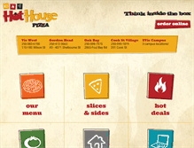 Tablet Screenshot of hothousepizza.com